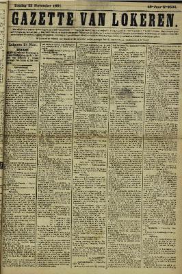 Gazette van Lokeren 22/11/1891