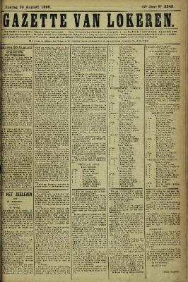 Gazette van Lokeren 26/08/1888