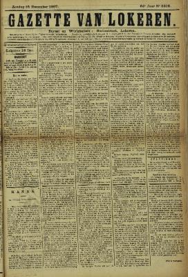 Gazette van Lokeren 15/12/1907