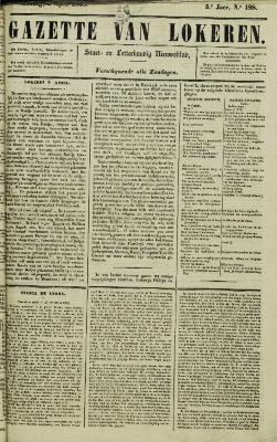 Gazette van Lokeren 09/04/1848