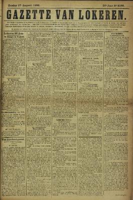 Gazette van Lokeren 27/08/1893