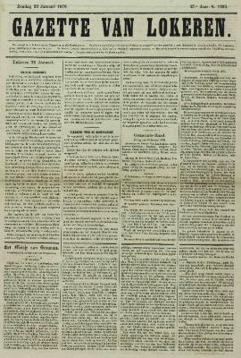 Gazette van Lokeren 23/01/1870