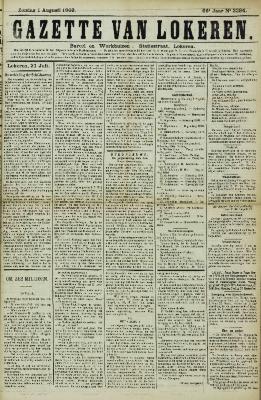 Gazette van Lokeren 01/08/1909