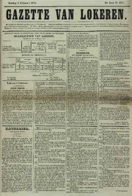 Gazette van Lokeren 05/02/1871