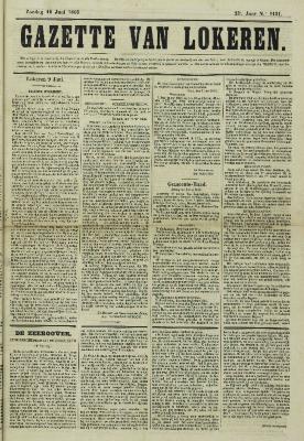 Gazette van Lokeren 10/06/1866
