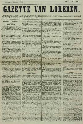 Gazette van Lokeren 20/02/1870