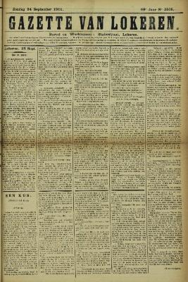 Gazette van Lokeren 24/09/1911