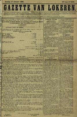 Gazette van Lokeren 17/01/1886
