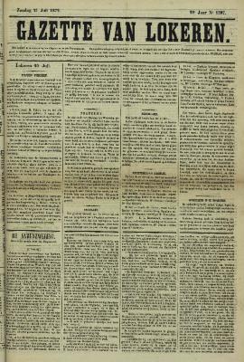 Gazette van Lokeren 21/07/1872