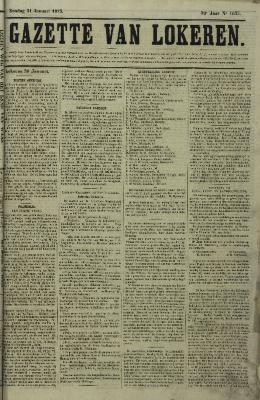 Gazette van Lokeren 31/01/1875