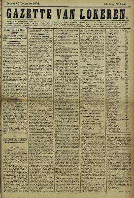 Gazette van Lokeren 25/12/1898