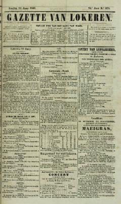Gazette van Lokeren 16/06/1861