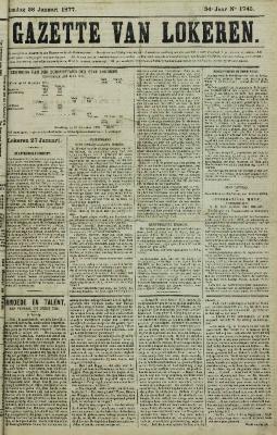 Gazette van Lokeren 28/01/1877