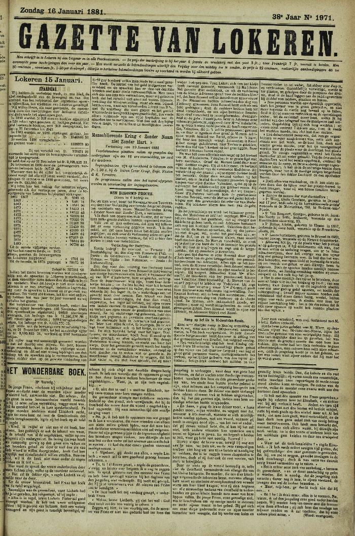 Gazette van Lokeren 16/01/1881