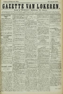 Gazette van Lokeren 19/02/1905