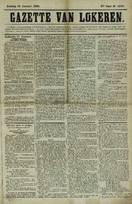 Gazette van Lokeren 18/01/1880