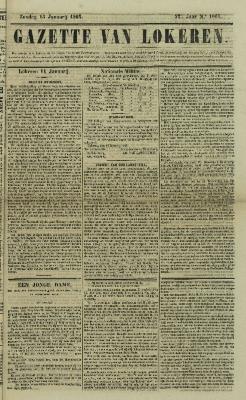 Gazette van Lokeren 15/01/1865