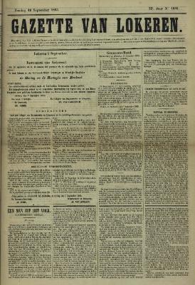 Gazette van Lokeren 10/09/1865