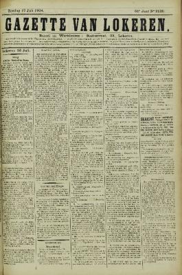 Gazette van Lokeren 17/07/1904