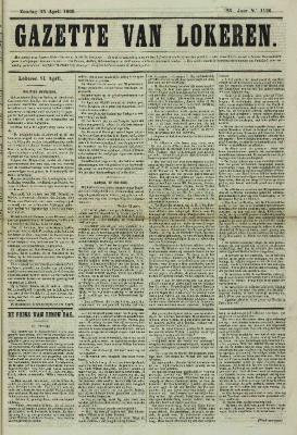 Gazette van Lokeren 15/04/1866