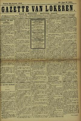 Gazette van Lokeren 25/08/1912