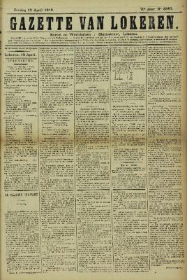 Gazette van Lokeren 13/04/1913