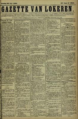 Gazette van Lokeren 22/07/1888