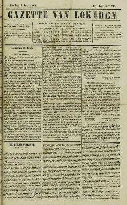 Gazette van Lokeren 01/07/1860