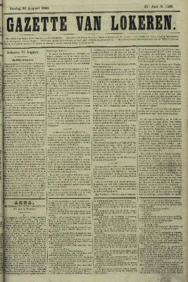 Gazette van Lokeren 16/08/1868