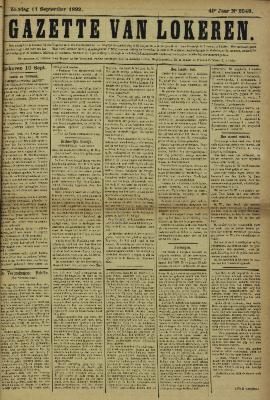 Gazette van Lokeren 11/09/1892