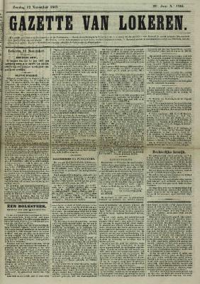 Gazette van Lokeren 12/11/1865