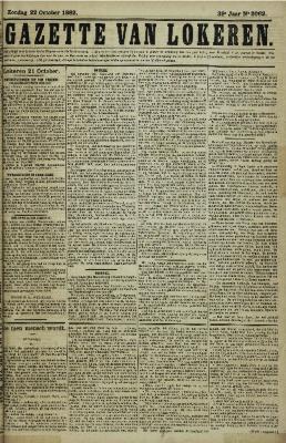 Gazette van Lokeren 22/10/1882