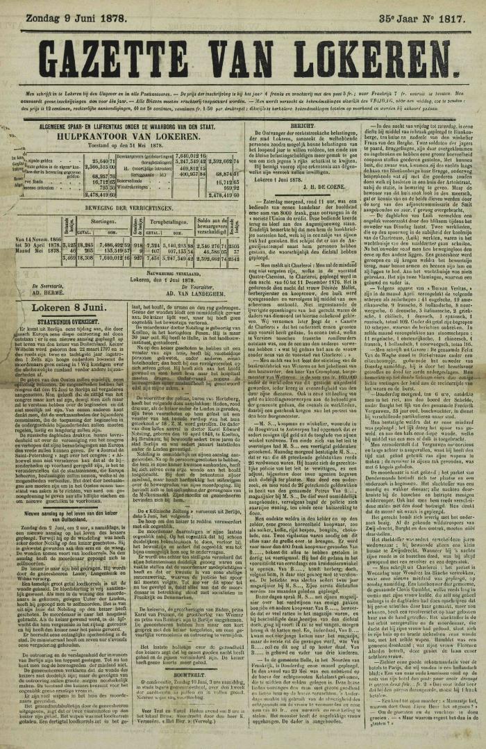 Gazette van Lokeren 09/06/1878