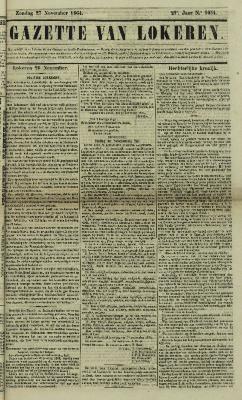 Gazette van Lokeren 27/11/1864