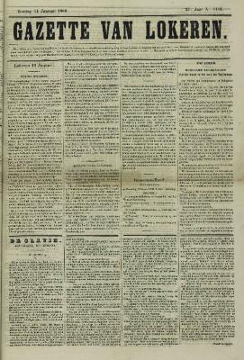 Gazette van Lokeren 14/01/1866