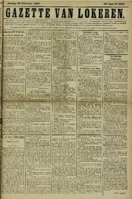 Gazette van Lokeren 28/02/1892