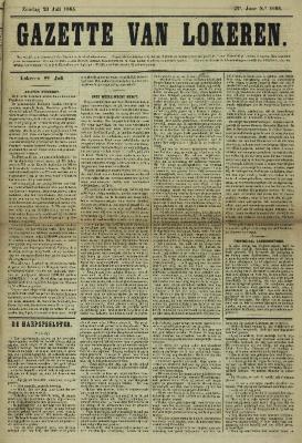 Gazette van Lokeren 23/07/1865