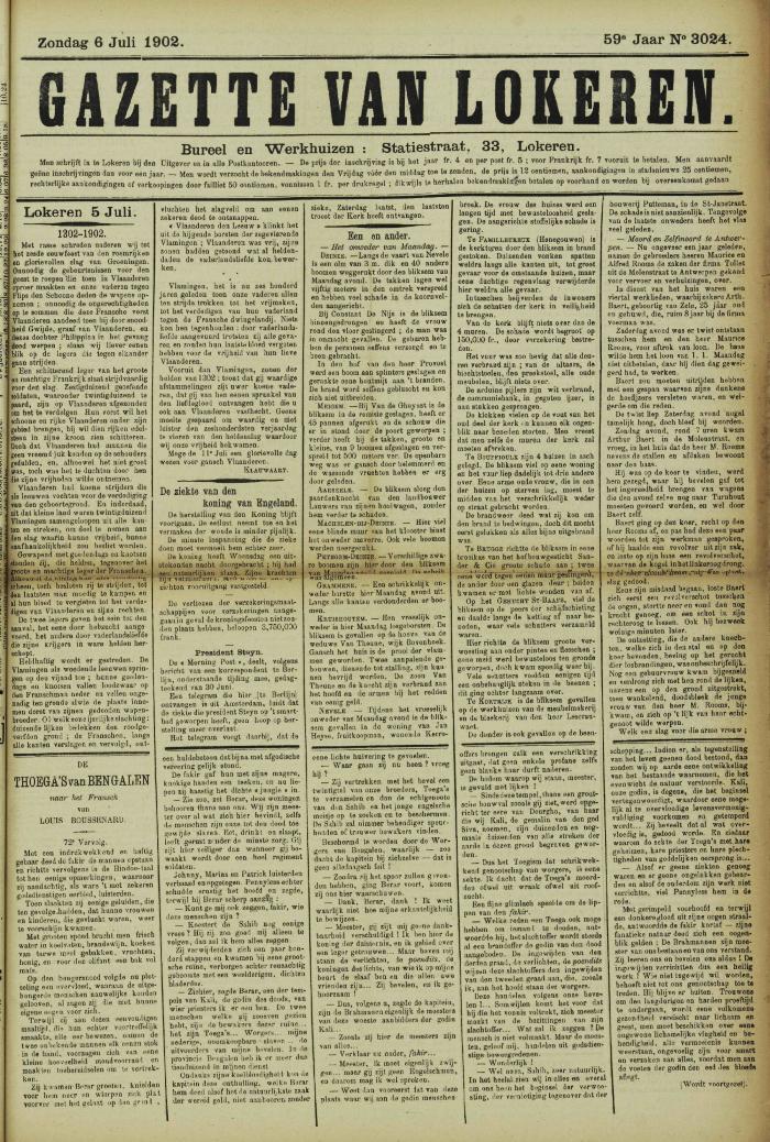 Gazette van Lokeren 06/07/1902