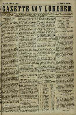 Gazette van Lokeren 30/07/1882