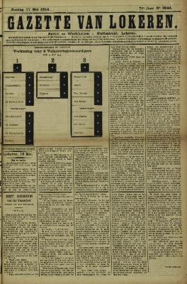Gazette van Lokeren 17/05/1914
