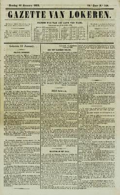 Gazette van Lokeren 16/01/1859