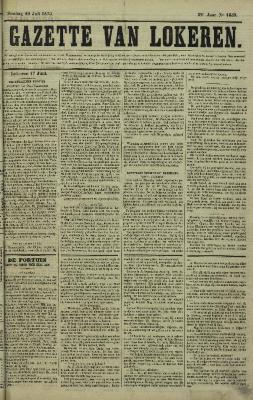 Gazette van Lokeren 18/07/1875