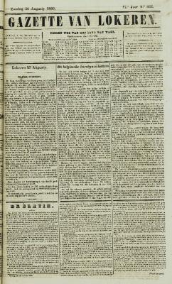 Gazette van Lokeren 26/08/1860