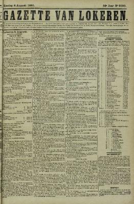 Gazette van Lokeren 07/08/1881