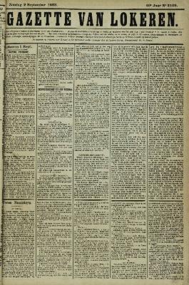 Gazette van Lokeren 02/09/1883