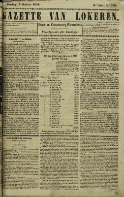 Gazette van Lokeren 07/10/1849