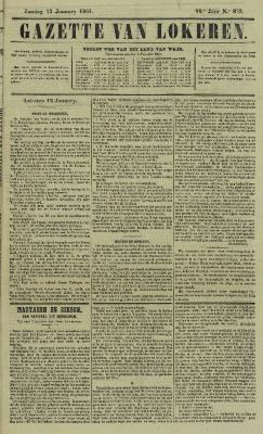 Gazette van Lokeren 13/01/1861