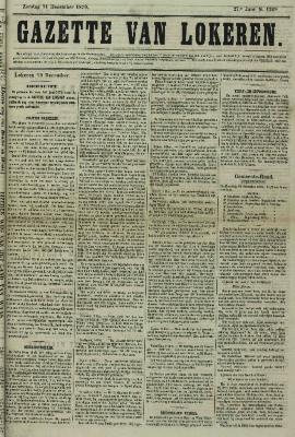 Gazette van Lokeren 11/12/1870