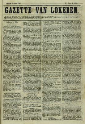 Gazette van Lokeren 21/07/1867