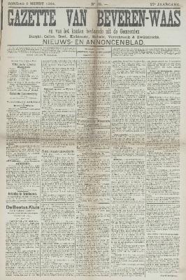 Gazette van Beveren-Waas 06/03/1910